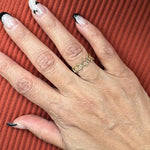Jewish star Sophia ring | Star of David ring | all around Jewish star ring| Hebrew jewelry | Jewish star jewelry |available in sizes 4-9