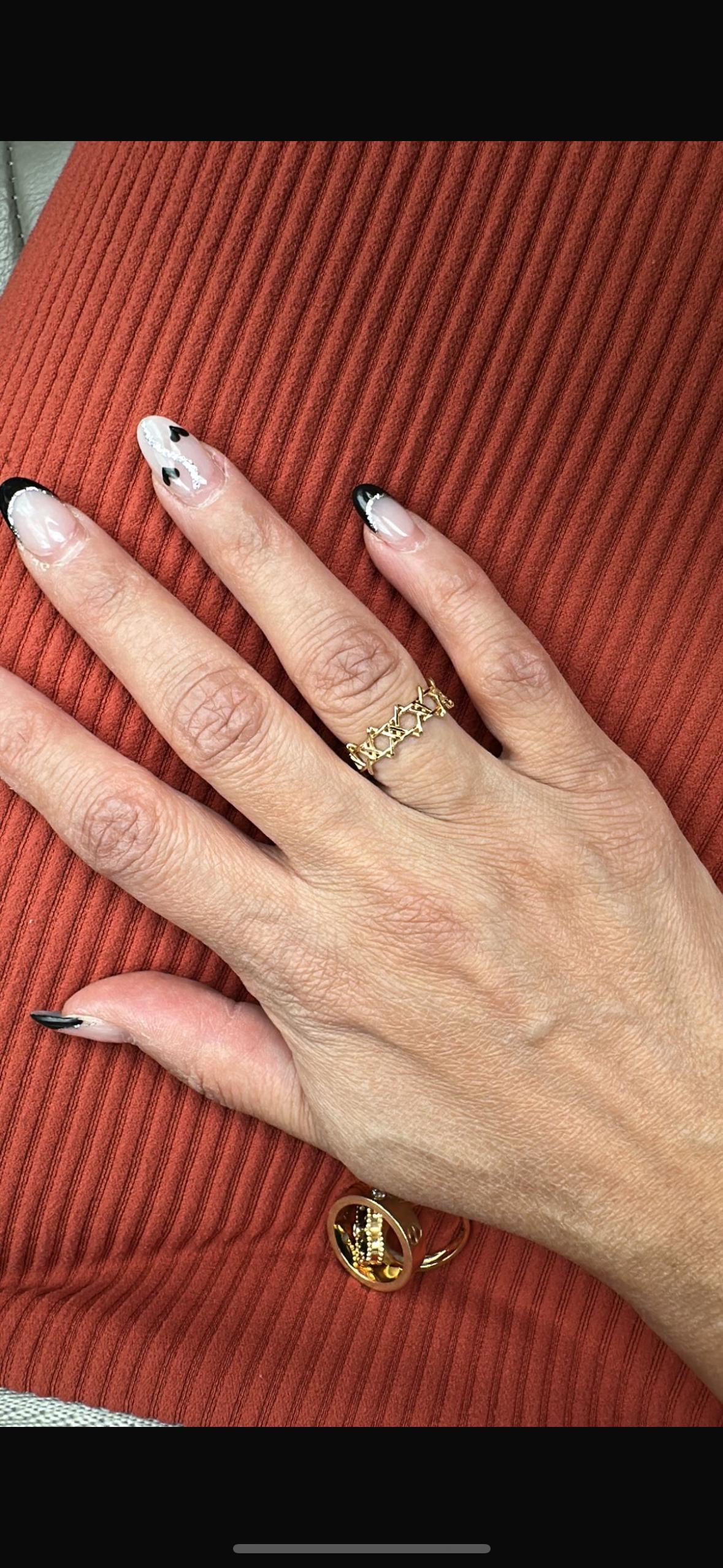 Jewish star Sophia ring | Star of David ring | all around Jewish star ring| Hebrew jewelry | Jewish star jewelry |available in sizes 4-9