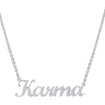 Personalized Name Necklace in Sterling Silver. choose from Scripts, lower case, upper case letters, nameplates!
