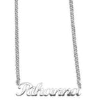 Personalized Name Necklace in Sterling Silver. choose from Scripts, lower case, upper case letters, nameplates!