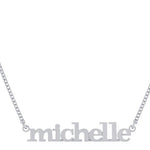 Personalized Name Necklace in Sterling Silver. choose from Scripts, lower case, upper case letters, nameplates!