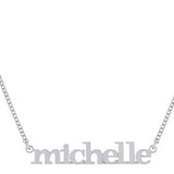 Personalized Name Necklace in Sterling Silver. choose from Scripts, lower case, upper case letters, nameplates!