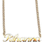 Personalized Name Necklace in Sterling Silver and 14K Gold Plated | name necklace | custom necklace | Choose from 7 style nameplates