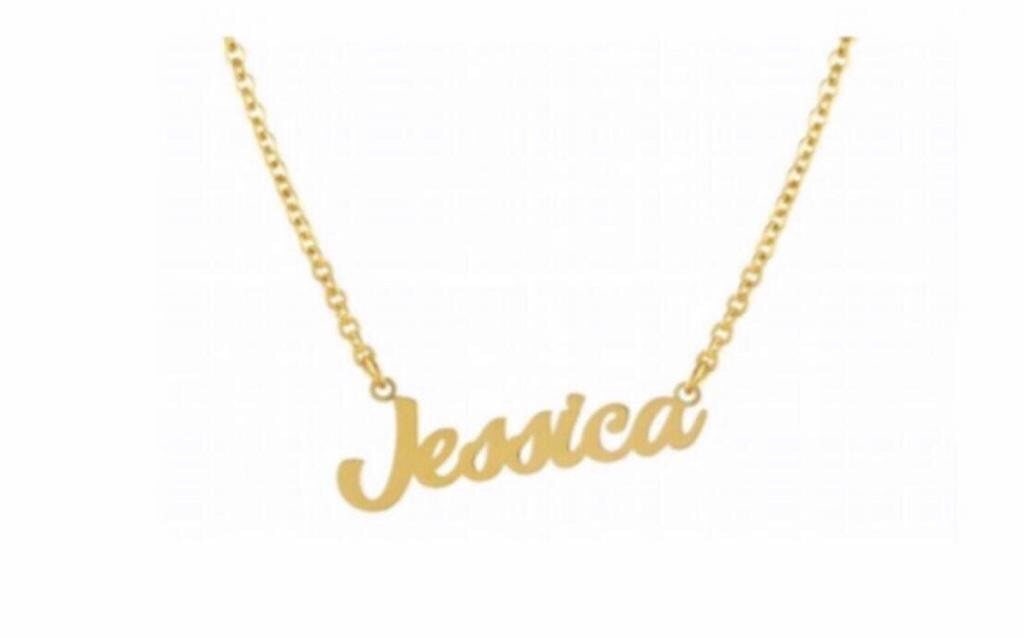 Personalized Name Necklace in Sterling Silver and 14K Gold Plated | name necklace | custom necklace | Choose from 7 style nameplates