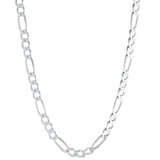 Figaro Chain Choker Necklace Sterling Silver Gold Plated. Made in Italy. Gold and silver.