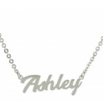Personalized Name Necklace in Sterling Silver. choose from Scripts, lower case, upper case letters, nameplates!