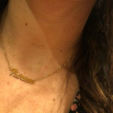 Personalized Name Necklace in Sterling Silver. choose from Scripts, lower case, upper case letters, nameplates!