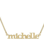 Personalized Name Necklace in Sterling Silver and 14K Gold Plated | name necklace | custom necklace | Choose from 7 style nameplates
