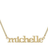 Custom name necklace | Personalized necklace | Sterling Silver 14K Gold Plated nameplate