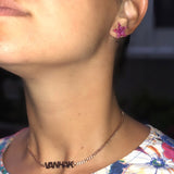 Personalized Curb link necklace. Custom curban link choker. Name necklace. Sterling silver gold plated cuban link/chain link name necklace.