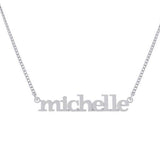 Custom name necklace | Personalized necklace | Sterling Silver 14K Gold Plated nameplate