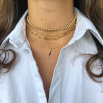14k Gold filled paper clip chain chains necklace/choker. Long link chain necklace. Long link choker. Paper clip necklace. Paper clip choker