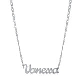 Personalized Script Name Necklace in Sterling Silver and 14K Gold Plated | name necklace | custom necklace | 14K Gold Personalized Nameplate