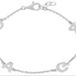 Sterling Silver and Custom/Personalized bracelet in silver or gold