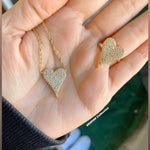 Gold filled heart ring and heart necklace. Color gold. Ring available in Sizes 5-9.