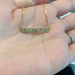 Custom name necklace with two names | Personalized necklace with 2 names | Sterling Silver 14K Gold Plated nameplate