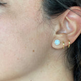 Gold/Silver huggies. Pave huggies. Solid huggies. Sterling silver and gold plated.