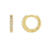 Gold/Silver huggies. Pave huggies. Solid huggies. Sterling silver and gold plated.