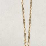 Initial lock necklace on a paper clip chain. Engraved. Personalized lock necklace. Sterling silver and 14K gold plated. Initial lock choker.
