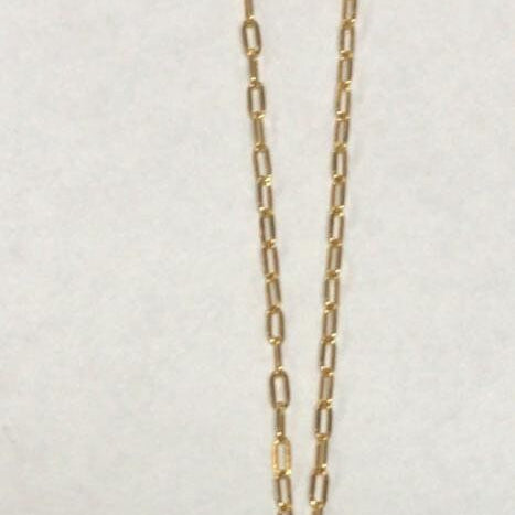 Initial lock necklace on a paper clip chain. Engraved. Personalized lock necklace. Sterling silver and 14K gold plated. Initial lock choker.
