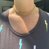 18K Gold-filled 3mm or 5mm gold ball choker/necklace. Gold-filled gold ball necklace. Gold-filled gold ball choker.