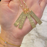 Create Your Own Charm Necklace ***As seen on Kathy Hilton*** Sterling Silver Gold Plated. Name charms. Personalized charms.