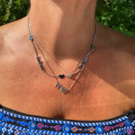 Sterling silver gold plated Hebrew name necklaces. Jewish name necklaces. As seen on Amanda hirsh “not skinny but not fat” NSBNF