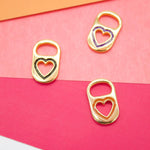 Soda Cap Charms. Pave soda cap Charms Choker/ necklace. Gold-filled.