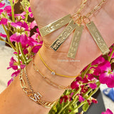 Create Your Own Charm Necklace ***As seen on Kathy Hilton*** Sterling Silver Gold Plated. Name charms. Personalized charms.