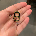 Soda Cap Charms. Pave soda cap Charms Choker/ necklace. Gold-filled.