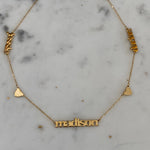 Mommy necklace with 1 2 3 4 5 6 names and hearts. Mom necklace. Mother’s necklace. Name necklace With hearts