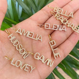 As seen on Tara Moni. Personalized Pave Name Charms. Diamond Charms. Custom name charms. Jumbo Initial charm. Date charm. Anniversary charm