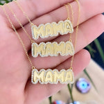 NEW personalized pave outline enamel name bracelets. Custom enamel bracelet. Personalized enamel bubble bracelet