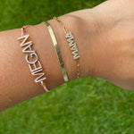 Nameplate string bracelet. Name bracelet. Personalized string bracelets. Custom string bracelets. Enamel name nameplate bracelet.