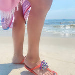Pave Bubble curb chain anklet. Large Cuban Chain with Large Bubble Initial Anklet. The Alicia anklet.