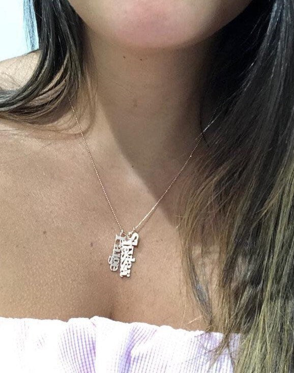 Personalized Charm Necklace | Sterling silver gold plated charm necklace | Mommy necklace with charms | mother’s charm necklace