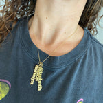 Personalized Charm Necklace | Sterling silver gold plated charm necklace | Mommy necklace with charms | mother’s charm necklace