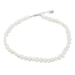 Fresh water Pearl anklet | sterling silver and gold plated Pearl anklet | Available in Gold or silver.