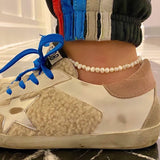 Fresh water Pearl anklet | sterling silver and gold plated Pearl anklet | Available in Gold or silver.