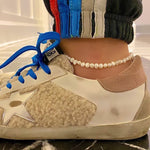 Fresh water Pearl anklet | sterling silver and gold plated Pearl anklet | Available in Gold or silver.