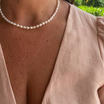 New “Wear with anything” Pearl necklace| pearl choker |Baroque pearl necklace |Trendy choker |freshwater Pearl necklace Danielle Bernstein