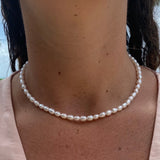 New “Wear with anything” Pearl necklace| pearl choker |Baroque pearl necklace |Trendy choker |freshwater Pearl necklace Danielle Bernstein