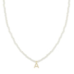New Initial Pearl necklace| Initial pearl choker | Sofie pearl necklace |Trendy choker | Pave initial necklace | Personalized necklace