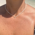 New Initial Pearl necklace| Initial pearl choker | Sofie pearl necklace |Trendy choker | Pave initial necklace | Personalized necklace