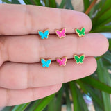 Butterfly enamel earrings | Star enamel earrings | Heart enamel earrings | heart studs | butterfly studs | star studs