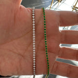 Sterling silver gold plated tennis choker. Sterling silver gold plated tennis necklace. Rainbow tennis choker. Rainbow tennis necklace.