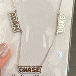 Enamel outline bubble Daisy mommy necklace with 1 2 3 4 5 6 names. Mom necklace. Mother’s necklace. Names necklace. Mommy bubble necklace.