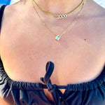 Personalized Curb link necklace. Custom curban link choker. Number necklace. gold plated cuban link/chain link year necklace. Year choker.
