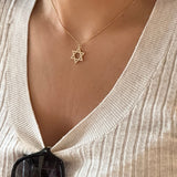 Star of David necklaces | Jewish star necklace | Pave Jewish star necklace | Star of David pave necklace | Magen David Necklace