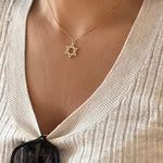 Star of David necklaces | Jewish star necklace | Pave Jewish star necklace | Star of David pave necklace | Magen David Necklace